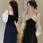 ⁦امرأة فستان بكم طويل ه Harajuku⁩ - الصورة ⁦6⁩