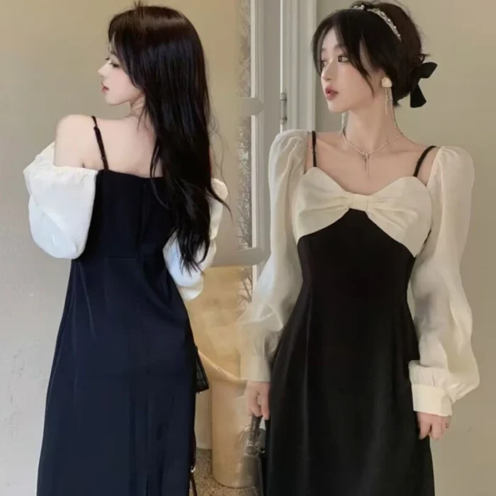 ⁦امرأة فستان بكم طويل ه Harajuku⁩ - الصورة ⁦6⁩