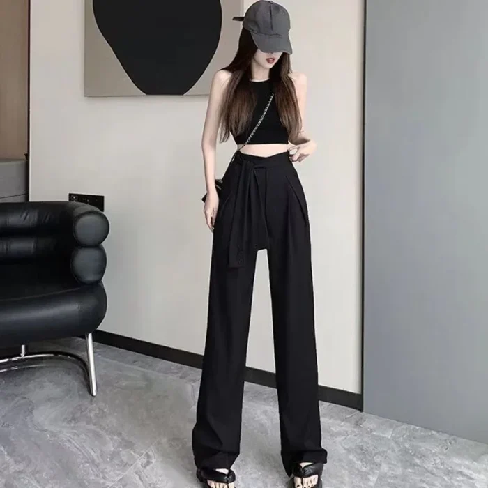 ⁦بنطال فضفاض بخصر عالي⁩ - الصورة ⁦6⁩