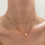 ⁦قلادة  متعدد الطبقات من  كريستال الزركون⁩ - الصورة ⁦4⁩