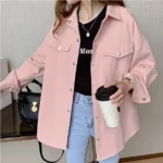 ⁦بلوزة نسائية أنيقة  ذات ياقة و أكمام طويلة⁩ - الصورة ⁦6⁩